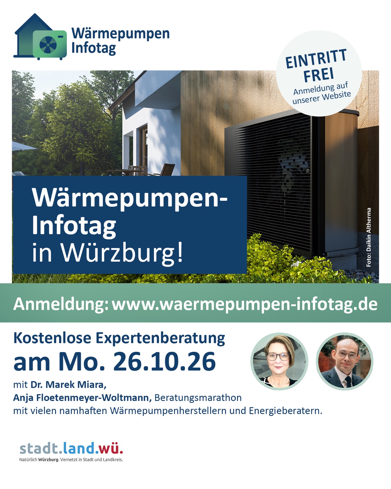 Wärmepumpen-Infotag in Würzburg, 26.10.2026