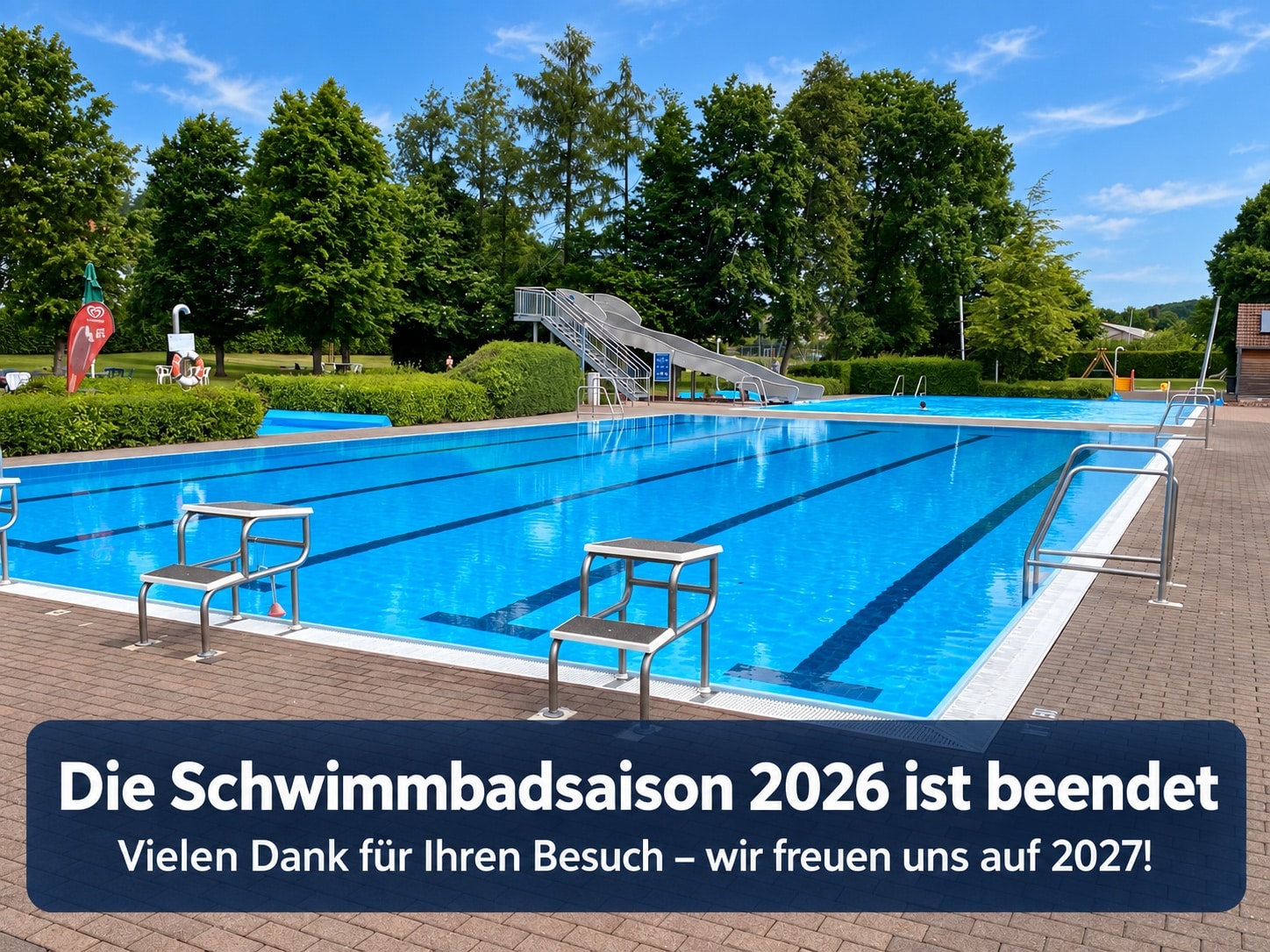 Freibad Neubrunn: Die Schwimmbadsaison 2026 ist beendet, wir freuen uns auf 2027